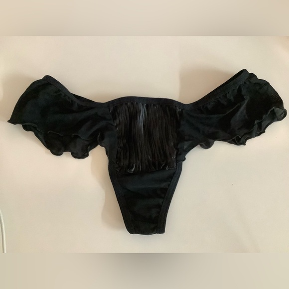 Rosset Mesh & Sequence Underwire Padded Bustier Lingerie W/Straps & Thong New - Picture 8 of 9